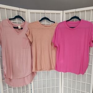 Pink T-shirt Bundle Size Large